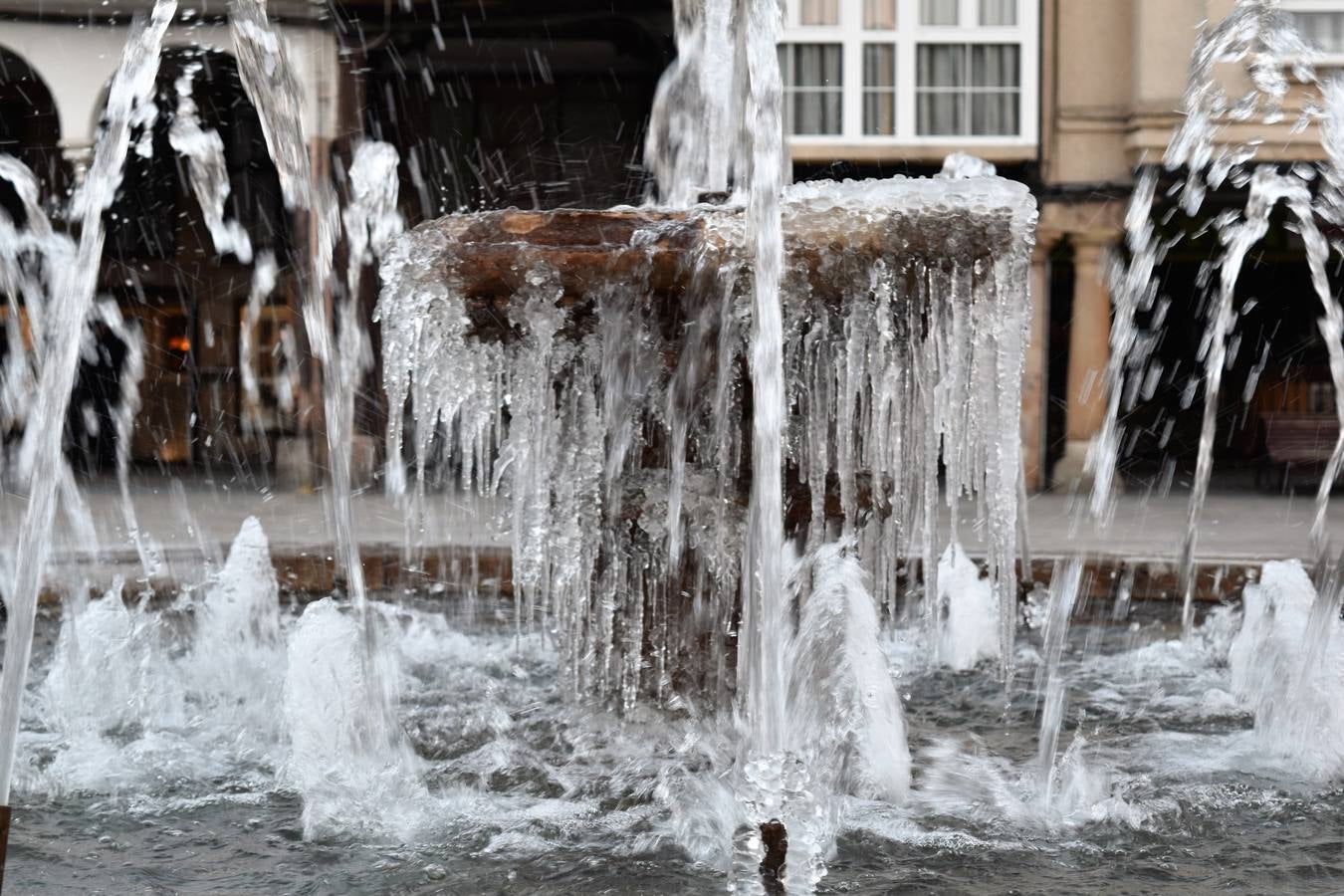 Aguilar de Campoo se congela