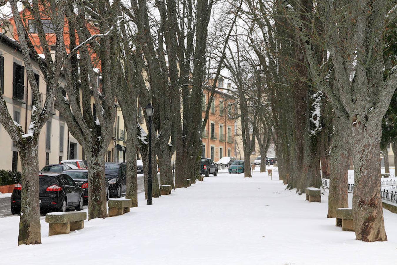 Nieve en Segovia capital y La Granja