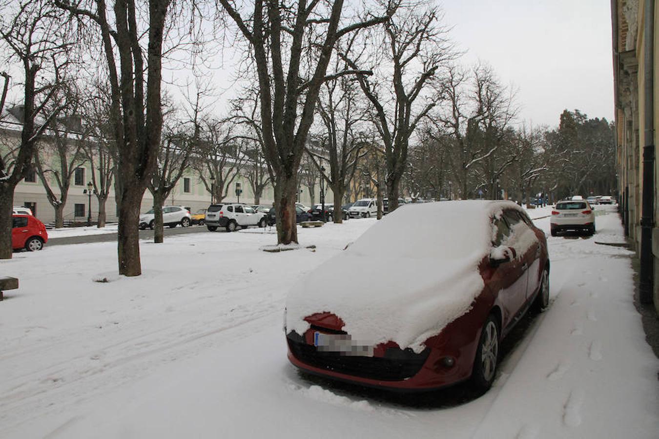 Nieve en Segovia capital y La Granja