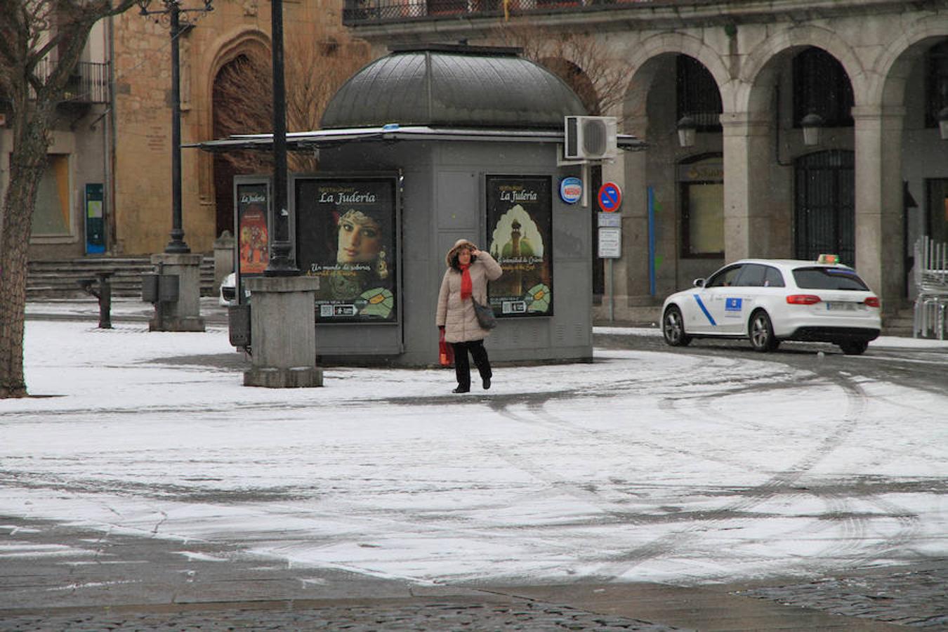 Nieve en Segovia capital y La Granja