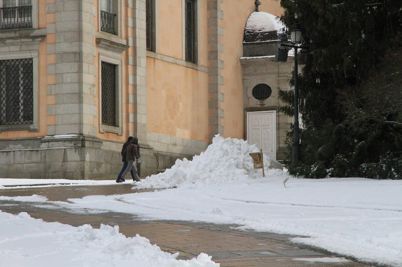Nieve en Segovia capital y La Granja