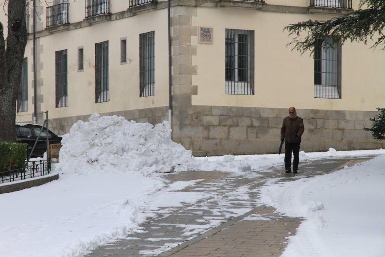 Nieve en Segovia capital y La Granja