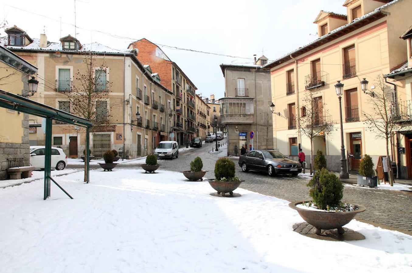 Nieve en Segovia capital y La Granja
