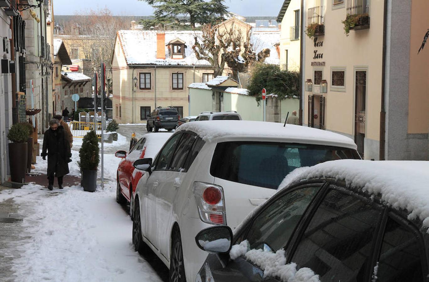 Nieve en Segovia capital y La Granja