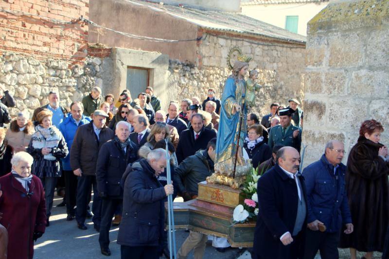 Celebración en Cevico Navero (Palencia) de su día grande en honor a la Virgen de la Paz