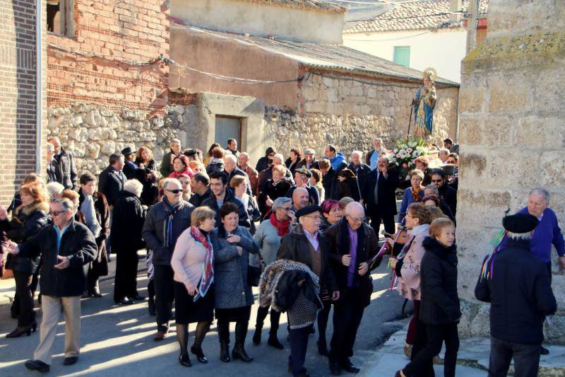 Celebración en Cevico Navero (Palencia) de su día grande en honor a la Virgen de la Paz