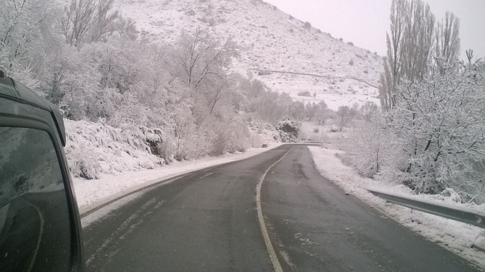 Nieve en San Juan del Molinillo (Ávila)