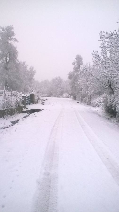 Nieve en San Juan del Molinillo (Ávila)