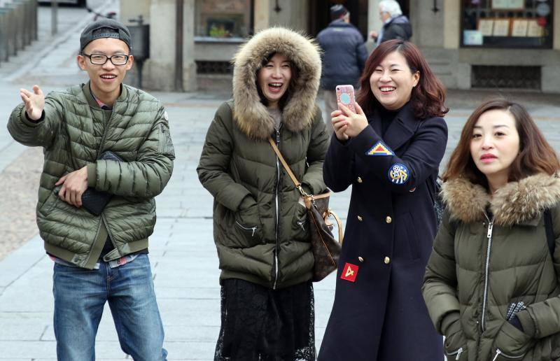 Turistas chinos pasan el Año Nuevo en Segovia
