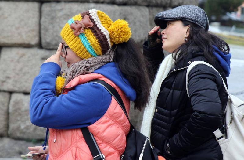 Turistas chinos pasan el Año Nuevo en Segovia