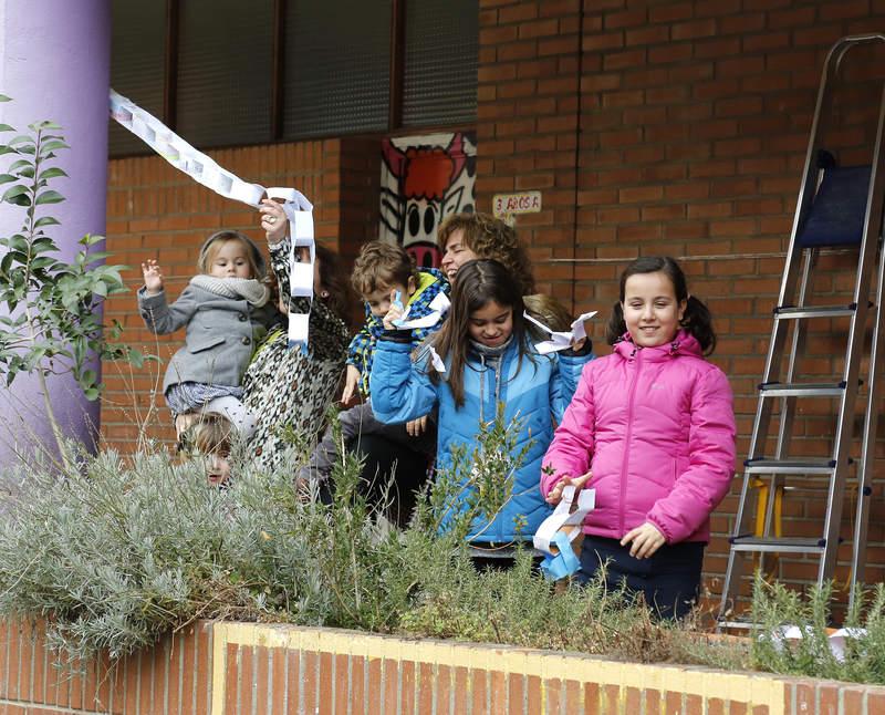 Celebración del Día de la Paz en el colegio público Jorge Manrique de Palencia