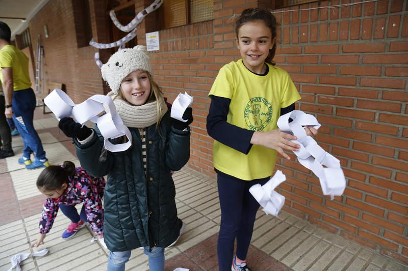 Celebración del Día de la Paz en el colegio público Jorge Manrique de Palencia