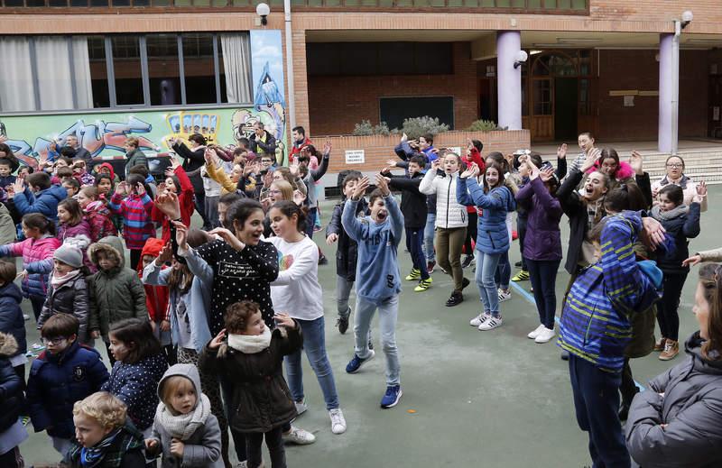 Celebración del Día de la Paz en el colegio público Jorge Manrique de Palencia