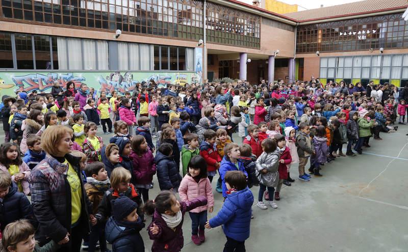 Celebración del Día de la Paz en el colegio público Jorge Manrique de Palencia