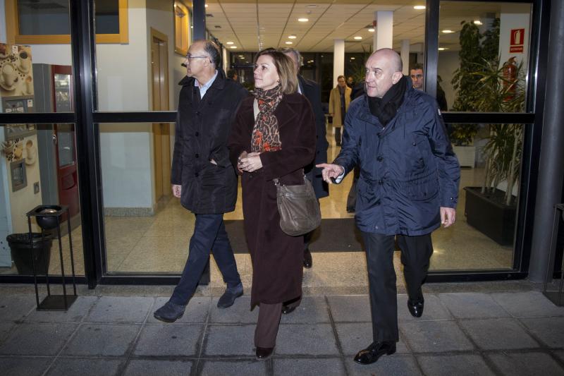 Diversas personalidades acuden al tanatorio para despedirse de Eugenio García del Pozo, padre de la ministra de Agricultura