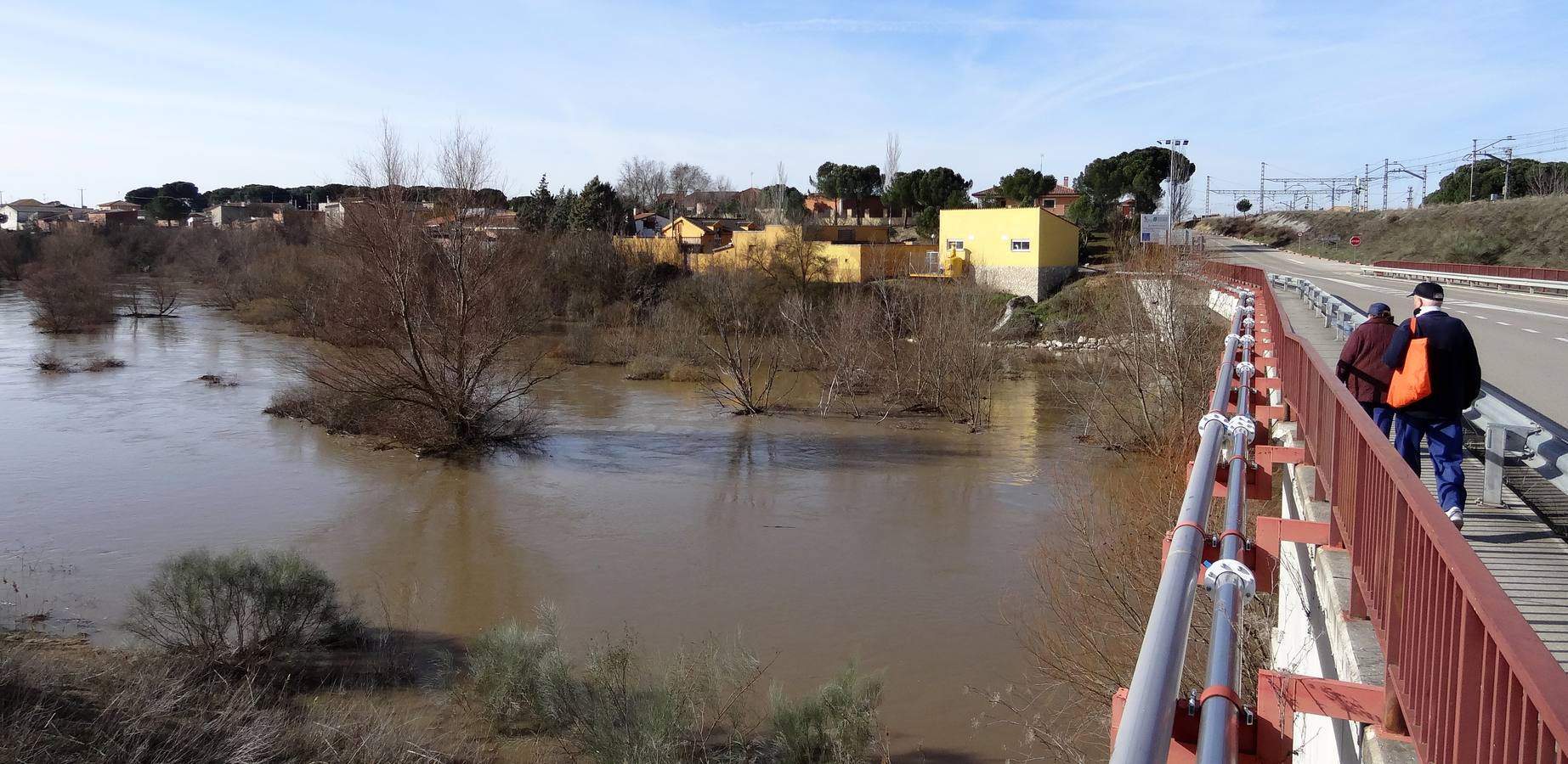 El río Adaja a su paso por Valdestillas.