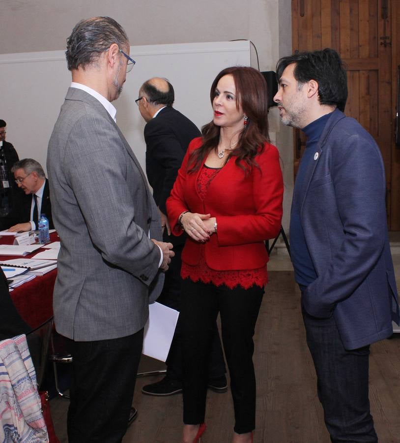 Reunión de la Mesa y la Junta de Portavoces de las Cortes de Castilla y León en la Casa JUnco de Palencia