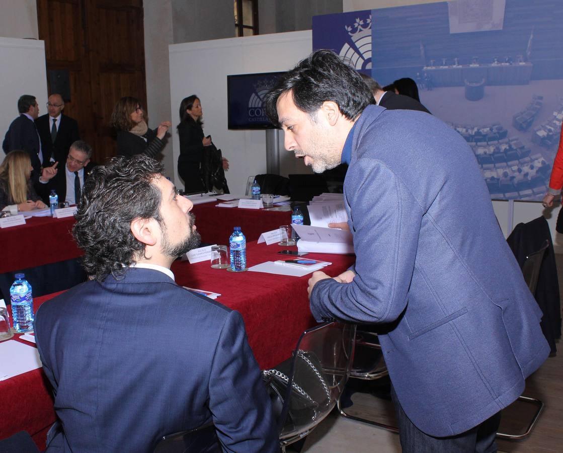 Reunión de la Mesa y la Junta de Portavoces de las Cortes de Castilla y León en la Casa JUnco de Palencia