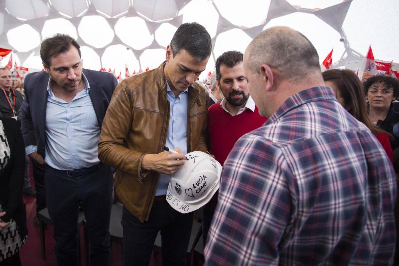 Pedro sánchez visita la Cúpula del Milenio de Valladolid