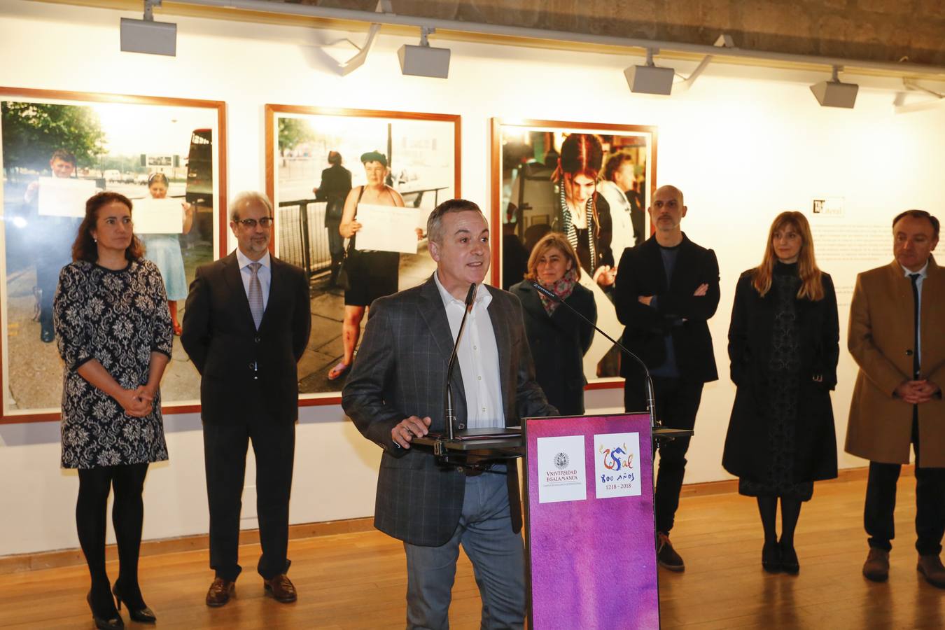 Inauguración de la exposición &#039;Transliteral&#039; en las Escuelas Menores de la Universidad de Salamanca