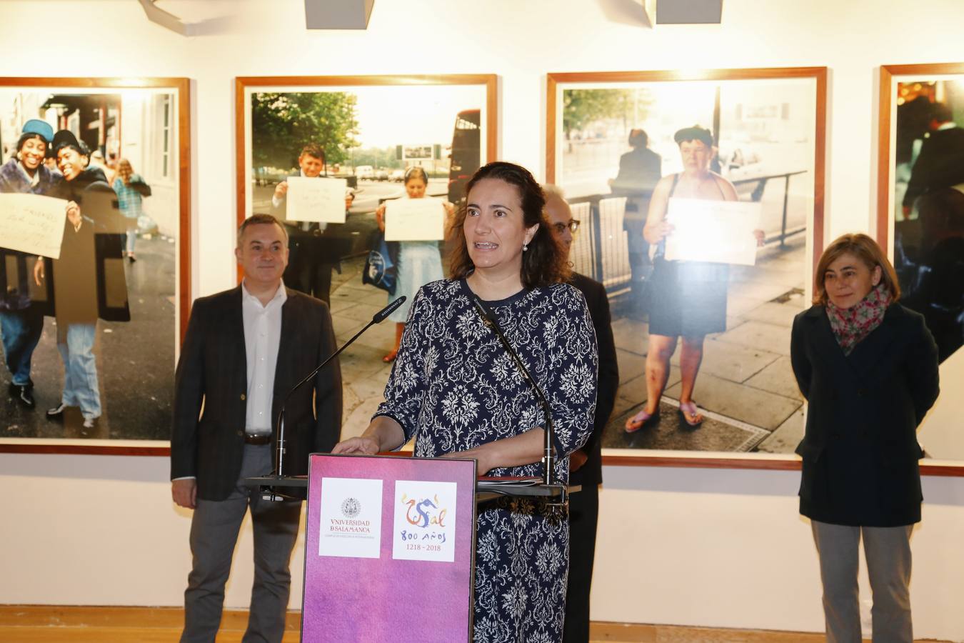 Inauguración de la exposición &#039;Transliteral&#039; en las Escuelas Menores de la Universidad de Salamanca