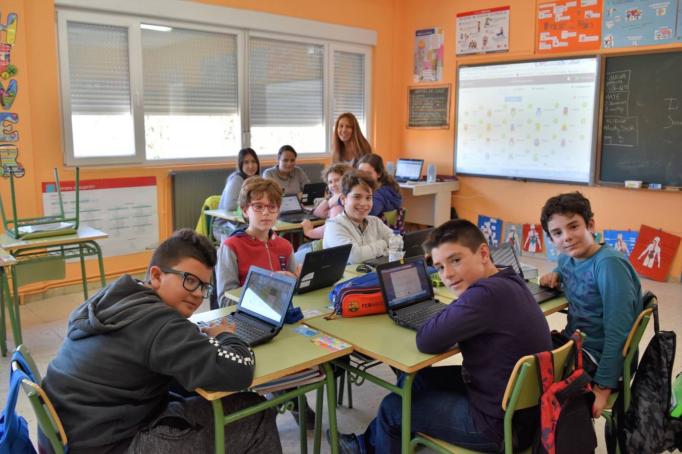 Las nuevas tecnologías invaden las aulas del Colegio público Castilla y León de Aguilar de Campoo