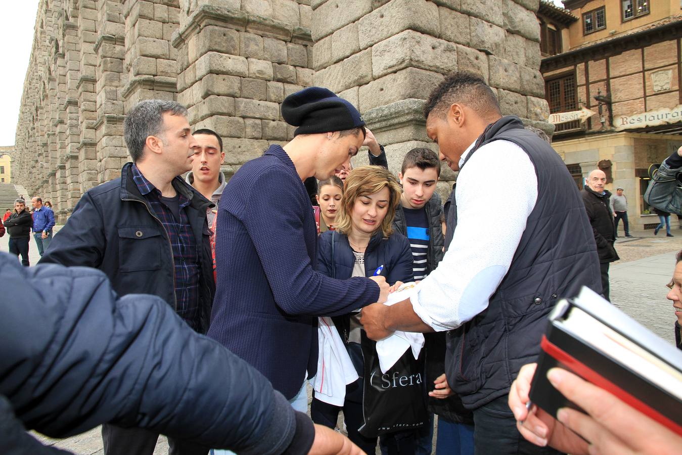 Cristiano Ronaldo se pasea por Segovia