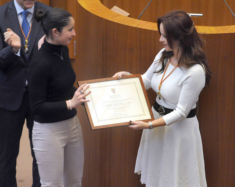 Entrega de medallas en las Cortes de Castilla y León