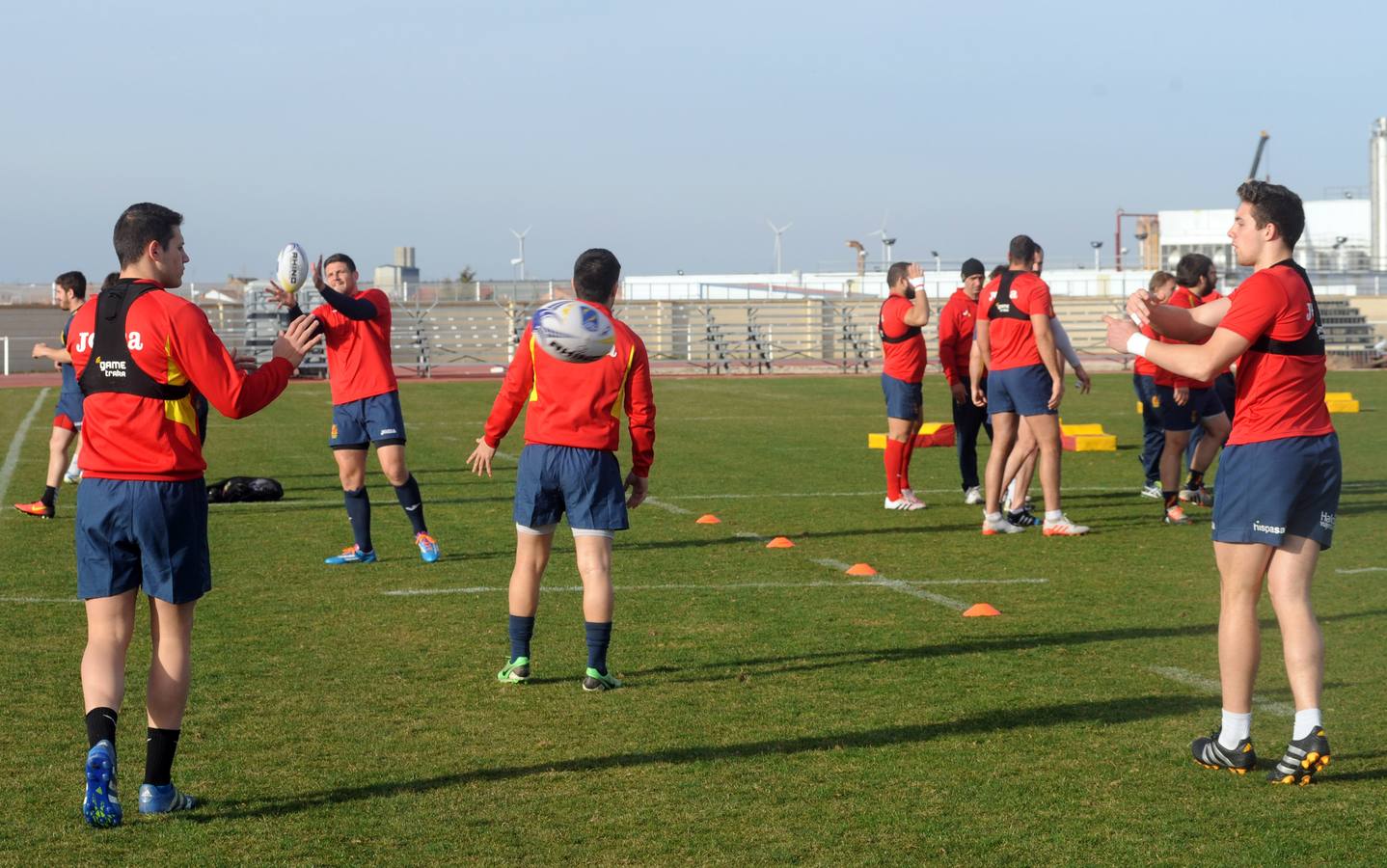 La selección española de rugby entrena en Medina del Campo