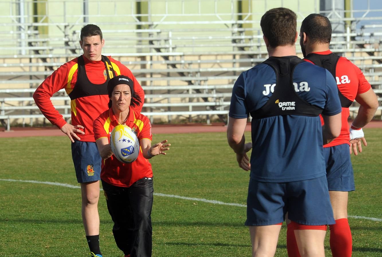 La selección española de rugby entrena en Medina del Campo