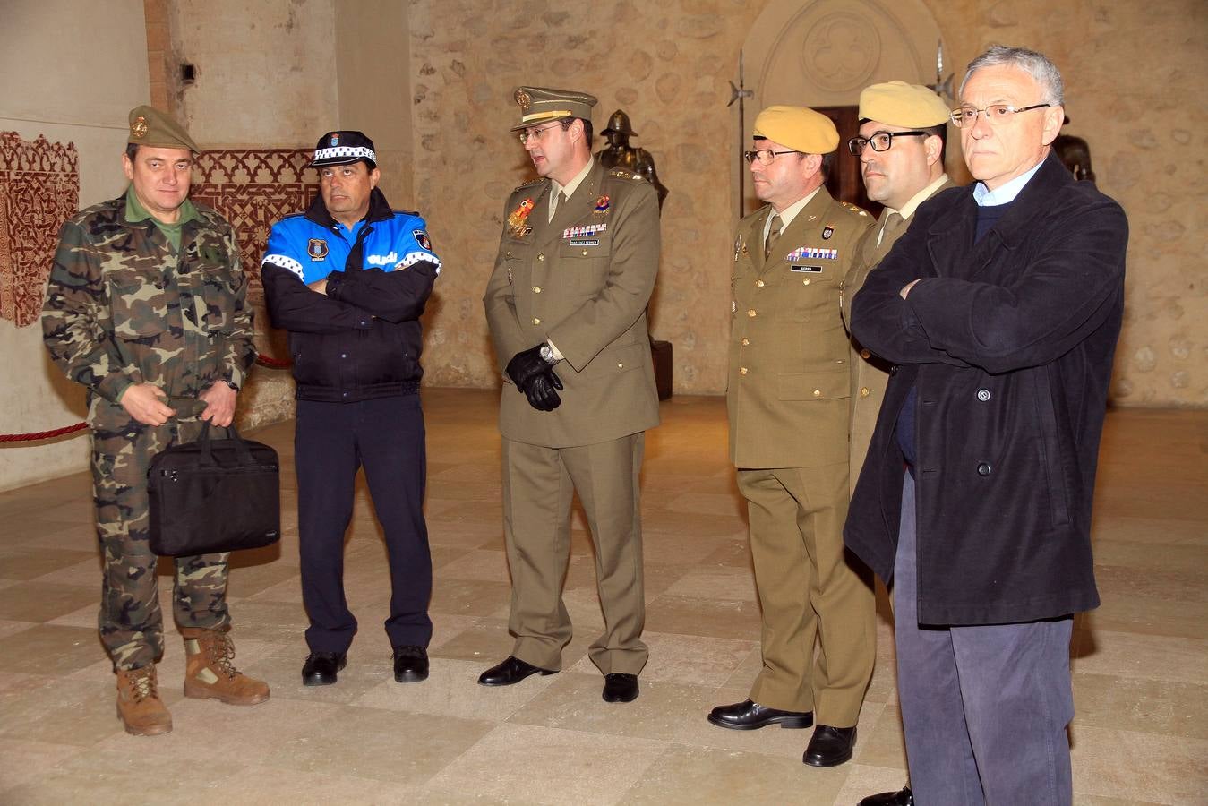 Un simulacro en el Alcázar de Segovia recuerda el incendio que destruyó la fortaleza en 1862