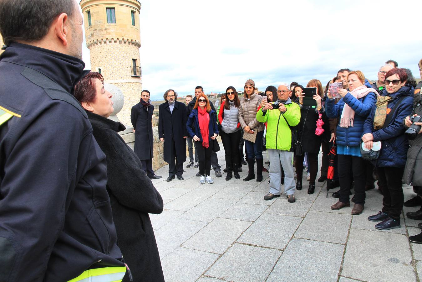 Un simulacro en el Alcázar de Segovia recuerda el incendio que destruyó la fortaleza en 1862