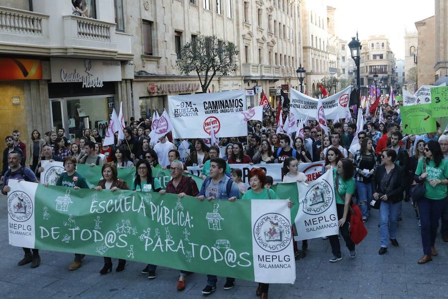 Manifestación en Salamanca por la derogación de la Lomce