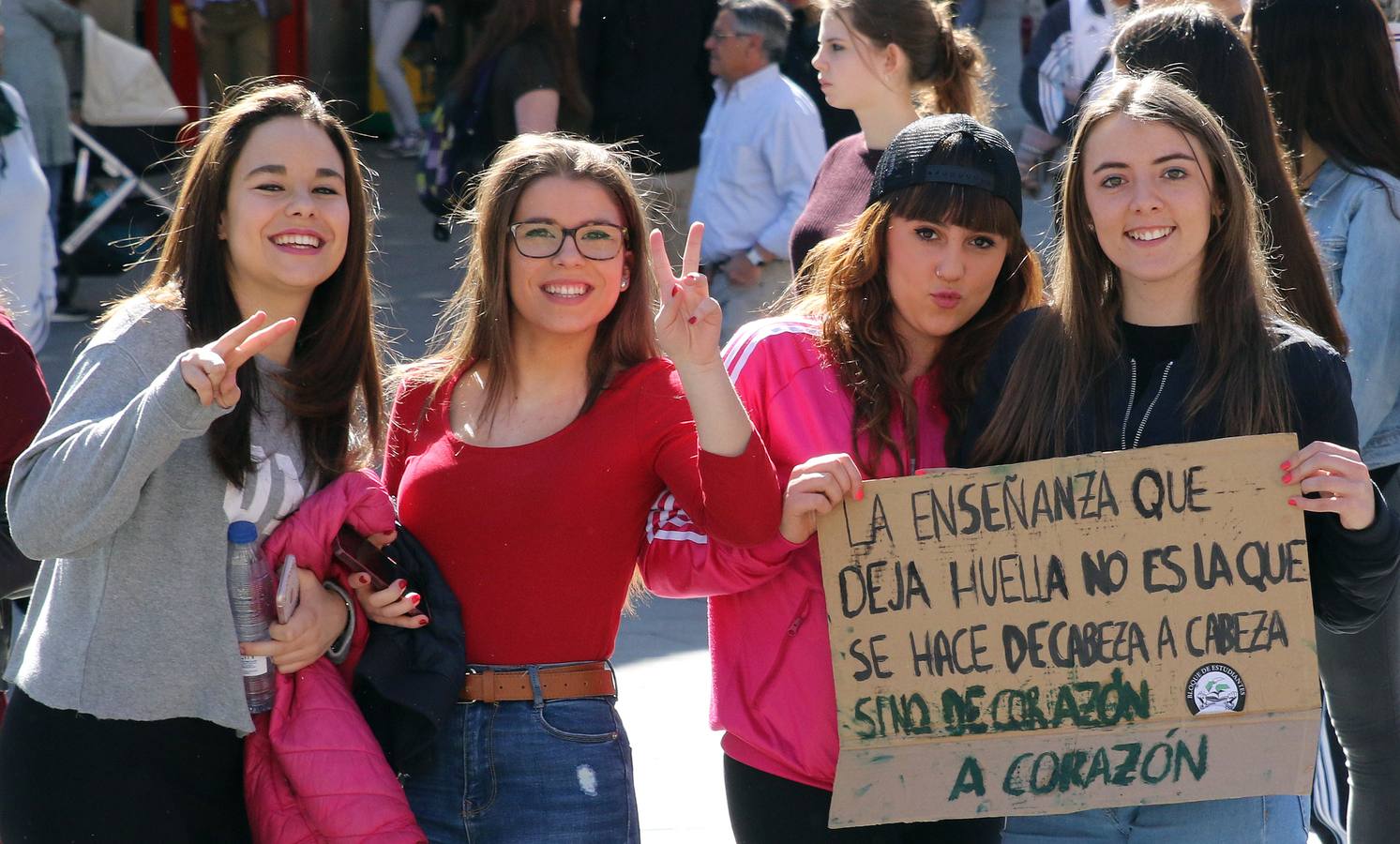 Segovia apoya la huelga en Educación