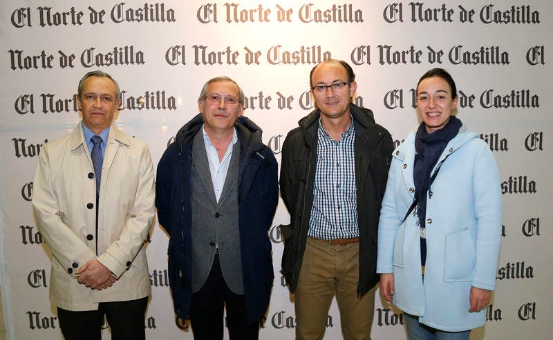 Fernando Robledano (Subdelegación de Defensa); Juan Antonio Marcos, Jorge Domingo Martínez y María Álvarez (PP).