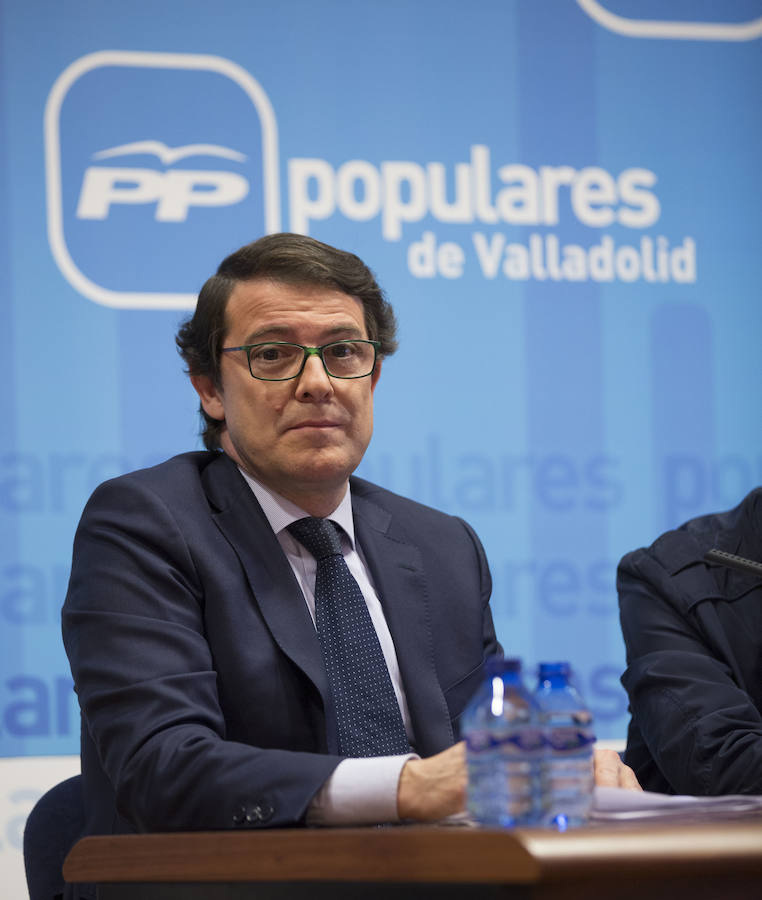 Acto de Alfonso Fernández Mañueco con afiliados en Valladolid