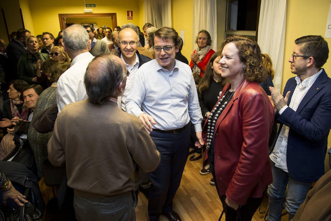 Acto de Alfonso Fernández Mañueco con afiliados en Valladolid