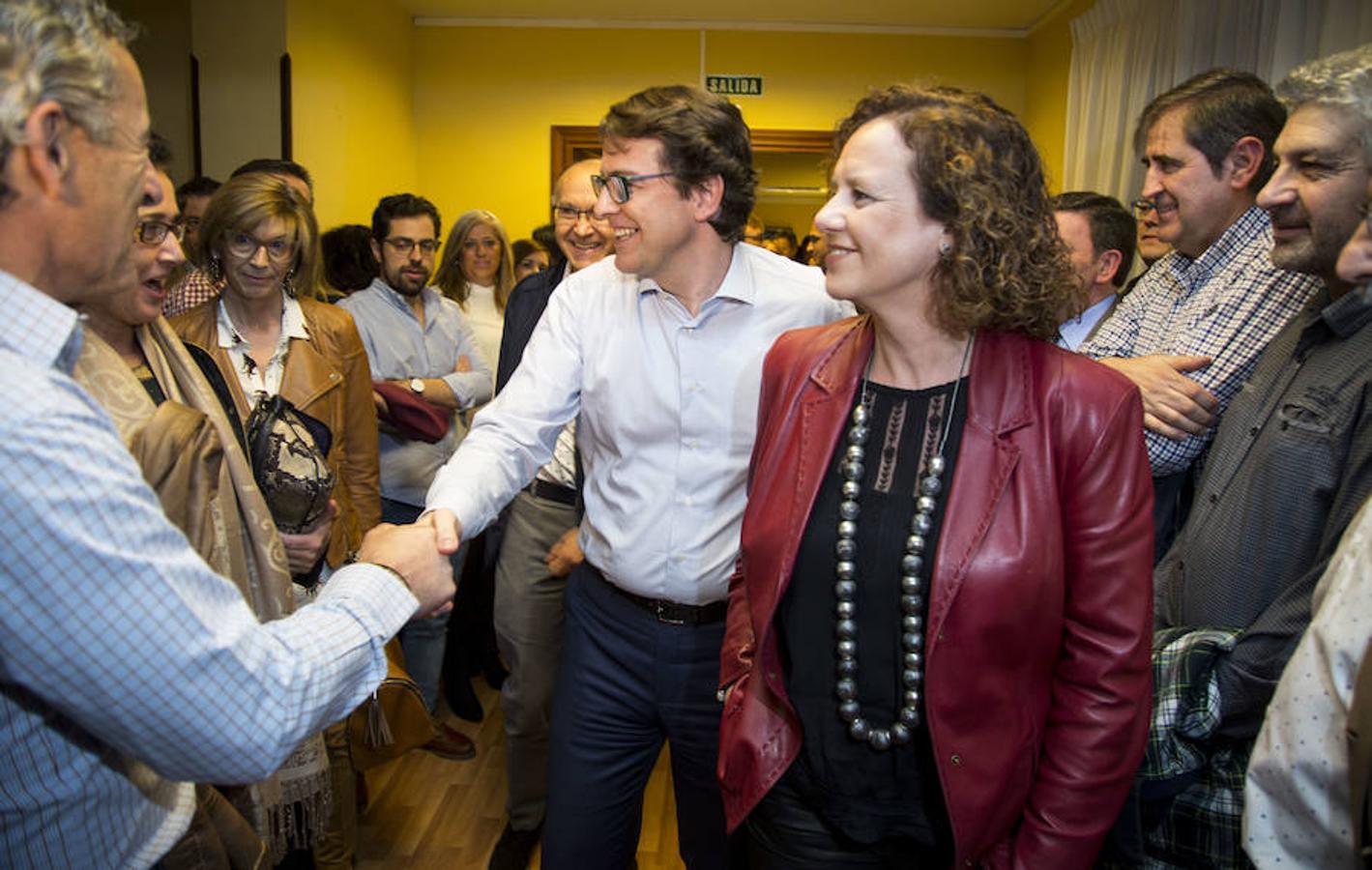 Acto de Alfonso Fernández Mañueco con afiliados en Valladolid