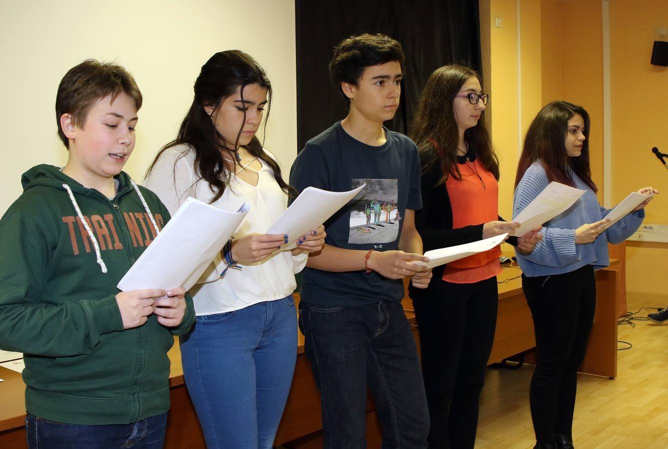 Semifinal del primer Certamen de Lectura en Público celebrada en Segovia