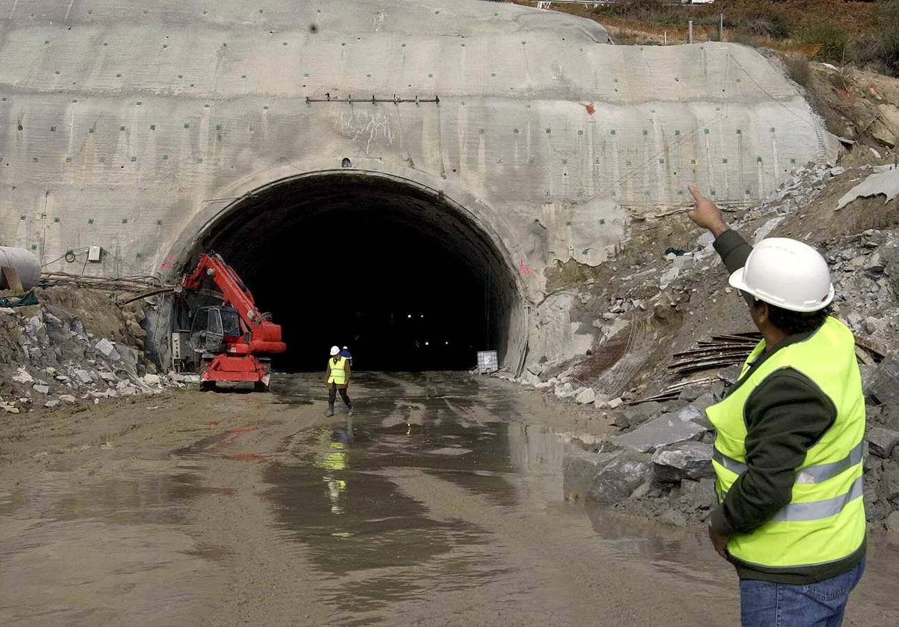 Imágenes de la construcción de los túneles de Guadarrama