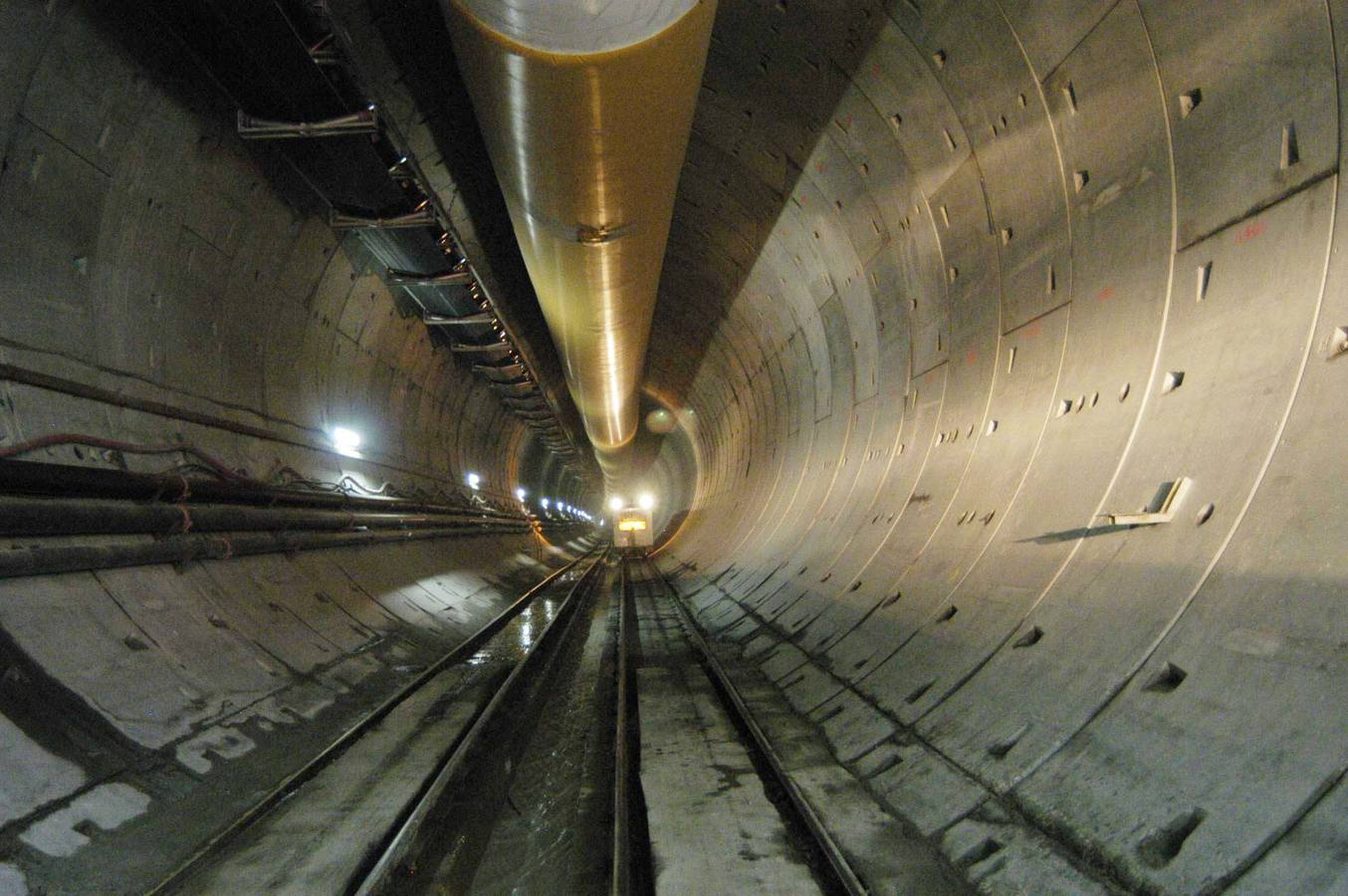 Imágenes de la construcción de los túneles de Guadarrama