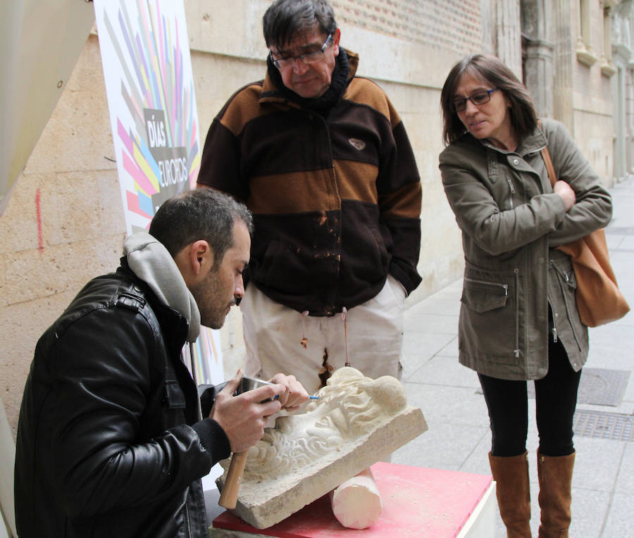 Talleres de artesanía en la Calle Mayor de Palencia