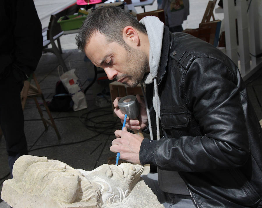 Talleres de artesanía en la Calle Mayor de Palencia