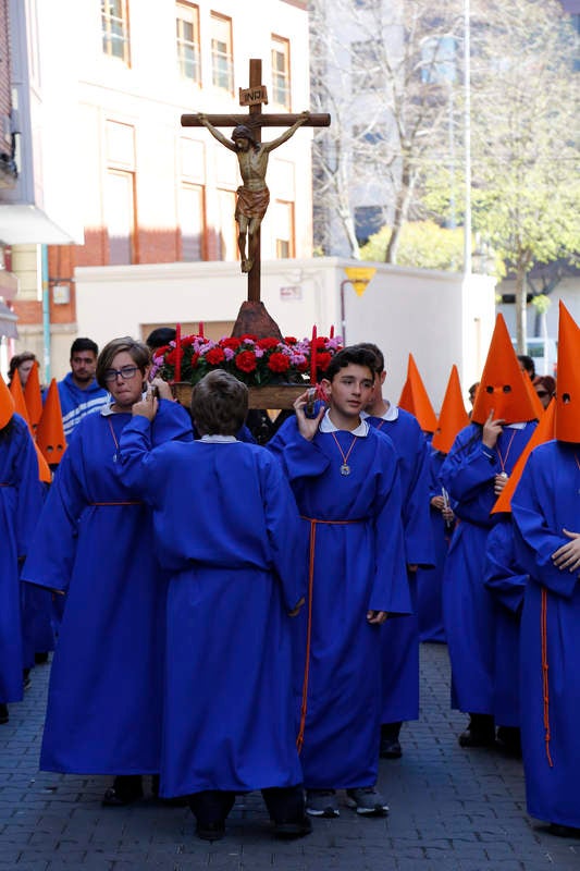 Alumnos del colegio Divino Maestro de Palencia escenifican la Pasión