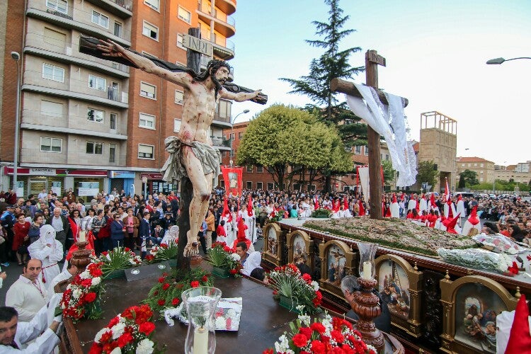 Procesión de Nuestro Padre Jesús del Perdón y acto de indulto al preso en Salamanca