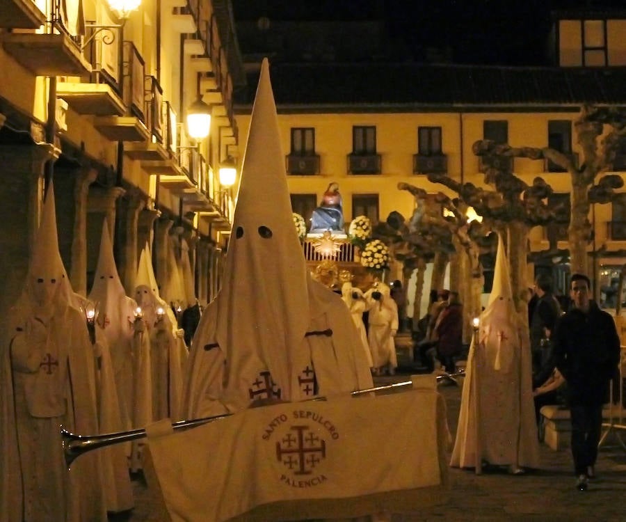 Procesión de la Quinta Angustia en Palencia