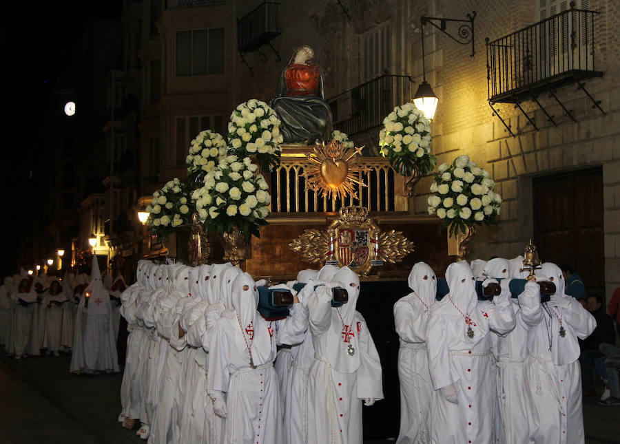 Procesión de la Quinta Angustia en Palencia