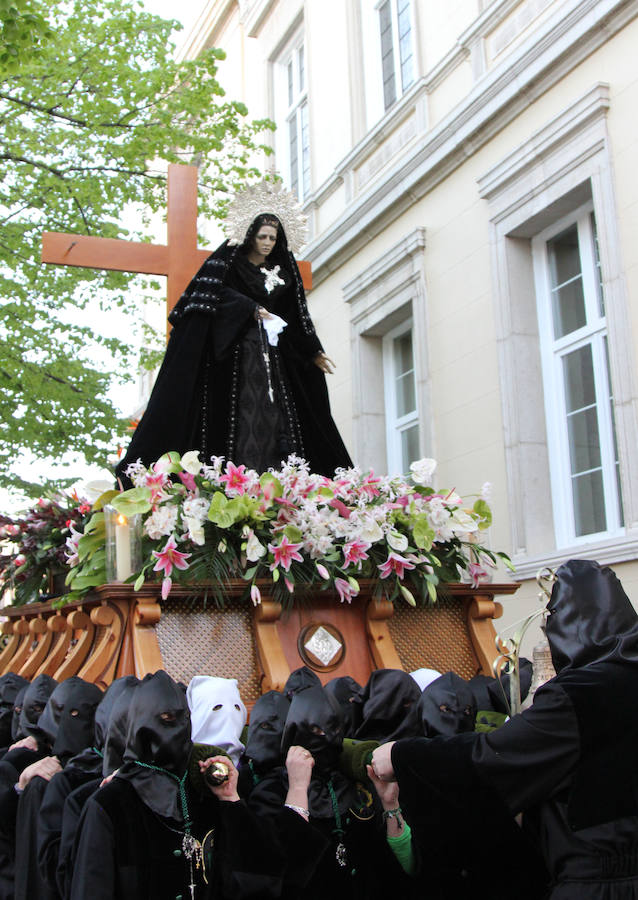 Procesión de la Virgen de la Soledad en Palencia