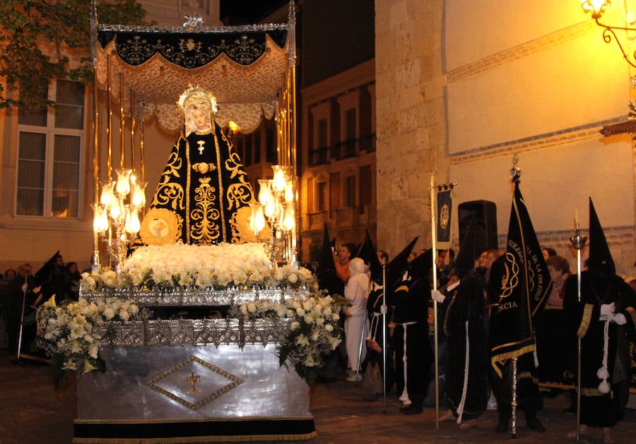 Procesión de la Virgen de la Soledad en Palencia