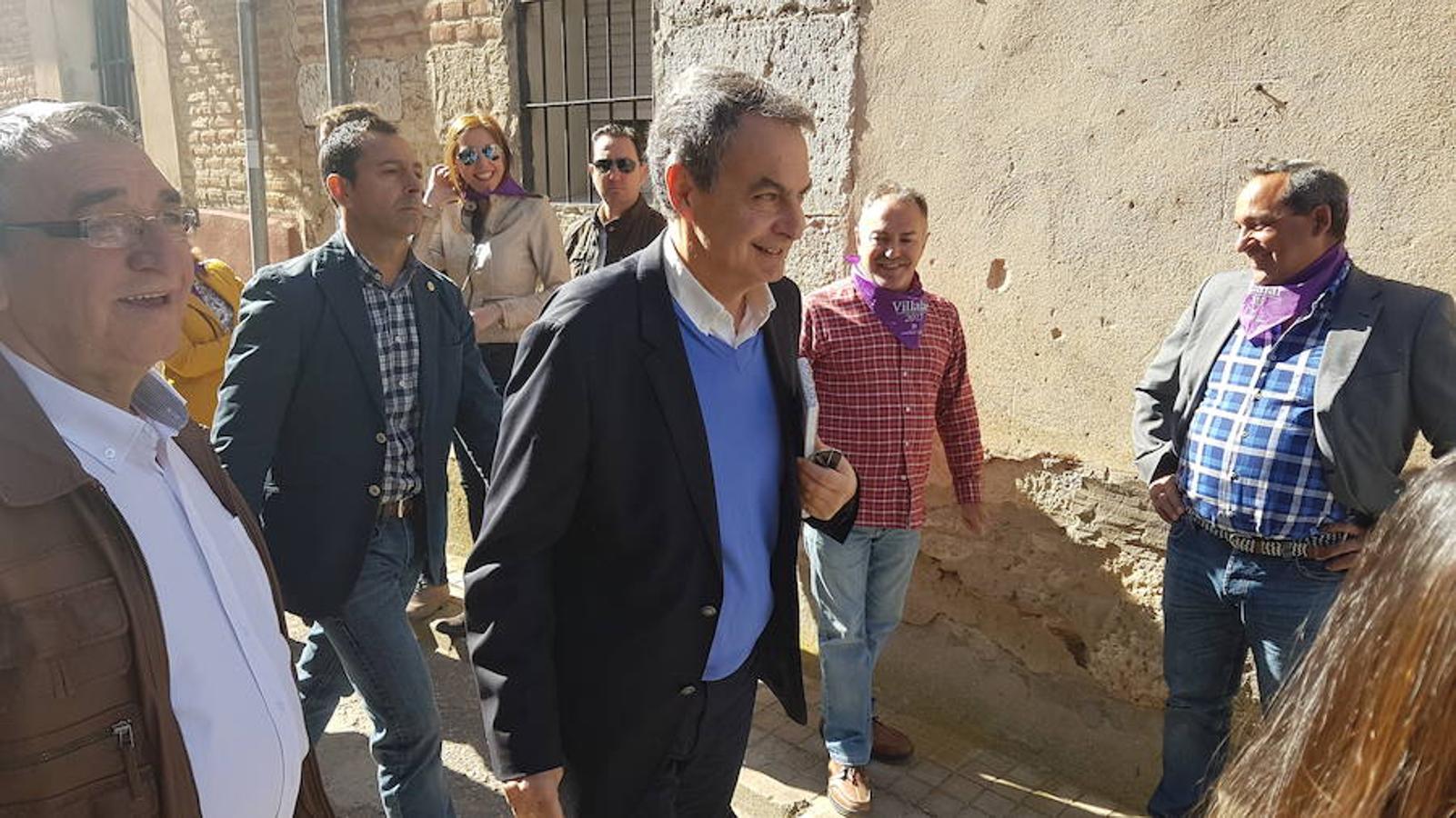 El expresidente Zapatero visita Villalar de los Comuneros en el Día de Castilla y León